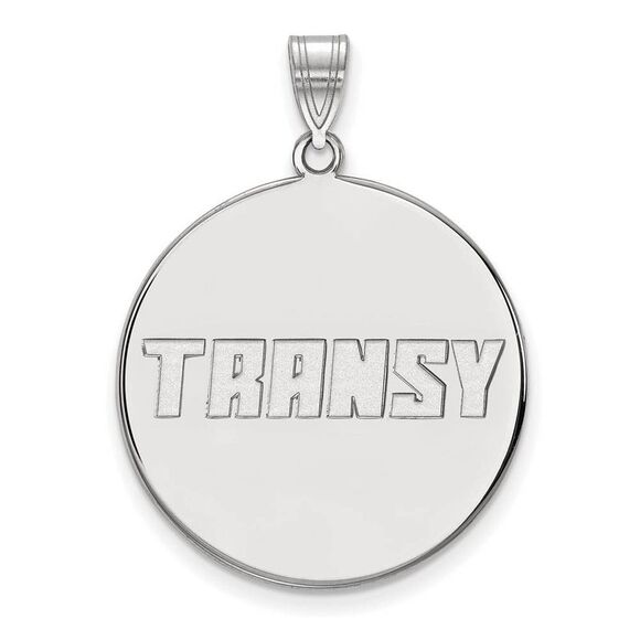 Sterling Silver Transylvania U. XL Disc Pendant